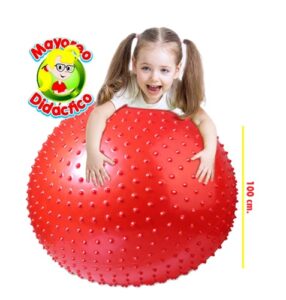 0339 *Pelota Sensorial GIGANTE* (100 cm.) Plata y Morada. - Imagen 2