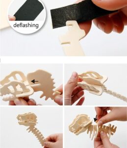 5870 *3D Rompecabezas d/MDF p/Construir* (21.5x17.5 cm.)17 Diferentes. - Imagen 4