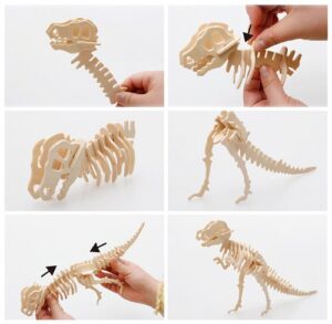 5870 *3D Rompecabezas d/MDF p/Construir* (21.5x17.5 cm.)17 Diferentes. - Imagen 2