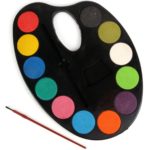 4605 *Paleta Artística de Mano* (15x23 cm.) 12 Colores+Pincel. - Imagen 3