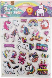 9921 *Silver Bump Stickers* (24.5x16.3 cm.) PLANILLA.