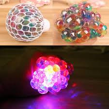 images (9) 0224-12 *Pelota Hidrogel en Malla con LUZ* (6 cm.) - Imagen 1