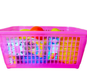 2762 *Canasta de Compras GRANDE c/Alimentos* (40X25 cm.) 20 Pcs.