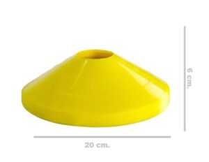 8073 *CONO PLANO AMARILLO* (20x6 cm.) 1 Pca. - Imagen 2