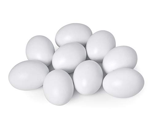 6895 *Huevos d/Plástico BLANCOS* (6 cm.) 20 Pcs.