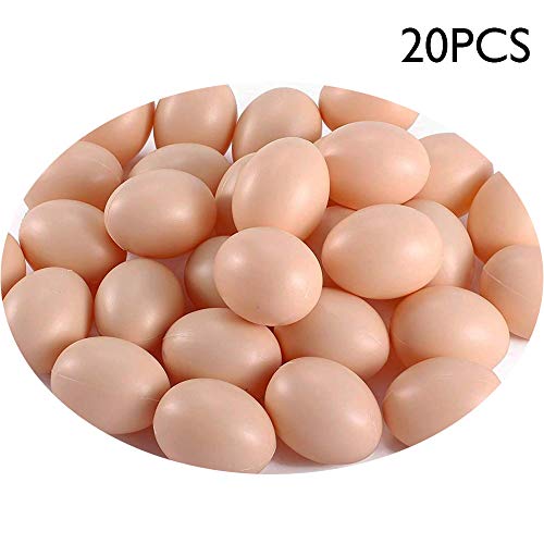 6895 *Huevos d/Plástico ROJOS* (6 cm.) 20 Pcs.