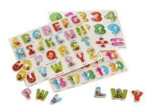 4944 *Rompecabezas c/PIJAS DE MADERA - ABC ESCRITURA y Asociación* (30x22.5 cm.) - Imagen 3