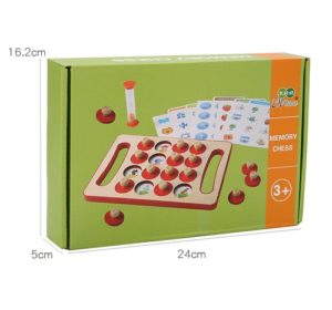 5134 *Memorama de Madera c/Pijas* (24.5x16 cm.) 10 Tableros+Reloj de Arena+16 Pijas. - Imagen 2