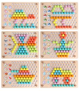 5154 *Juego de Memoria, Pesca Magnética, Motricidad Fina y Clasificador de Colores* (32x23 cm.) 107 Pcs. - Imagen 7