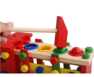 5164 *Camión de Construcción y Golpeo* (30x12 cm.) 4 Bolas d/Colores+ Martillo+ Desarmador. - Imagen 5