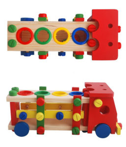 5164 *Camión de Construcción y Golpeo* (30x12 cm.) 4 Bolas d/Colores+ Martillo+ Desarmador. - Imagen 7