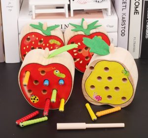 5174 *Juego Magnético Atrapa Gusano* (14x15 cm.) 12 Pcs. 2 Diferentes. - Imagen 4