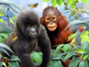 5894 *Rompecabezas e/Caja de 50 Pcs. Lenticular JUNGLA* (22.9x15.2 cm.) - Imagen 2