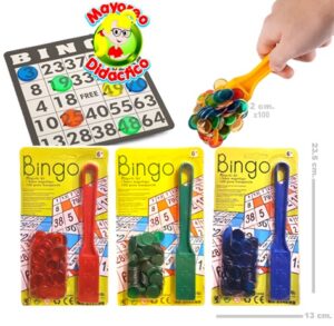 0385 *Bingo Magnetic Kit* (13x23.5 cm.) 1Pala+100 Fichas-4 Colores Diferentes. - Imagen 2
