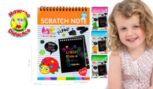 1191 *Scratch Note JUMBO/Libreta Pizarrón* (19x26.5 cm.) 10 Pág. 4 Diferentes. - Imagen 2