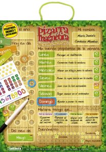 1491 *Pizarra Magnética MIS BUENOS PRÓPOSITOS* (40x50 cm.) 1Pizarra+Lámina de Imanes+Hoja de Stickers+Rotulador.