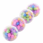 0411 *Pelota Transparente de Texturas Bolitas de Colores* (6 cm.) INDIVIDUAL. - Imagen 3