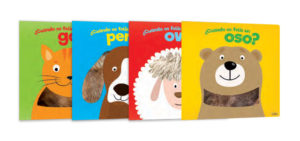 2605 *Animales Felices c/TEXTURAS* (24x24 cm.) 8 Pág. 4 Tomos INDIVIDUAL.