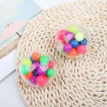 0410 *Pelota Transparente Bolitas de Colores* (6 cm.) INDIVIDUAL. - Imagen 3