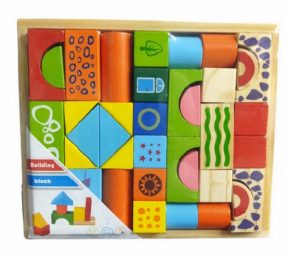 0426 *Blocks d/Construcción Impresos en Madera Gruesa* (23.5x 20x 4 cm.) 38 Pcs. - Imagen 3