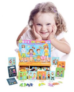 6004 *Pintaron c/Plumón + Familia Magnética p/Vestir* (30x21.5 cm.) 79 Pcs.