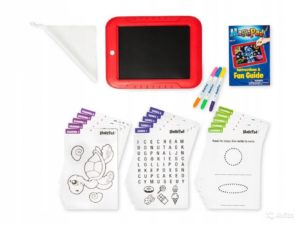 0496 Magic Pad (25.5x19.5 cm.) 3 Plumones Dobles+Borrador+Base Negra+30 Plantillas d/Ejercicios+Instructivo - Imagen 6