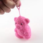 0346 *Osito Led Rosas Grabadas* (7x9 cm.) 3 Colores. - Imagen 5