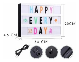 0440 *Caja Led Mensajes* (30x22 cm.) - Imagen 3