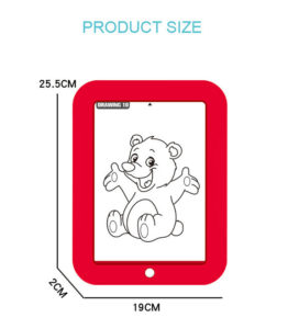 0496 Magic Pad (25.5x19.5 cm.) 3 Plumones Dobles+Borrador+Base Negra+30 Plantillas d/Ejercicios+Instructivo - Imagen 10