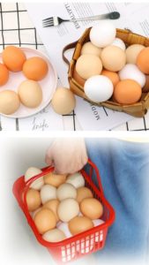 4523 *Simulation Egg Toy* 10 Pcs. (6 cm.) Hidrogel.