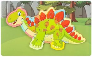 0456 *Rompecabezas d/Piezas GRUESAS Dinosaurio* (30x18 cm.) 6 Diferentes. - Imagen 2