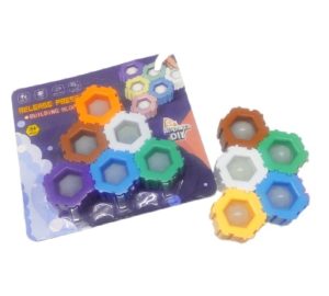 0452-16 *CAJA c/16 Blísteres de Blocks de Construcción Popit c/6 Pcs.* (14.5x14 cm.) - Imagen 2