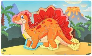 0456 *Rompecabezas d/Piezas GRUESAS Dinosaurio* (30x18 cm.) 6 Diferentes. - Imagen 7