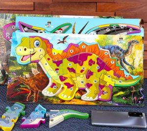 0457 *Rompecabezas d/Piezas GRUESAS Dinosaurios* (40x22.5 cm.) 7 Diferentes - Imagen 3