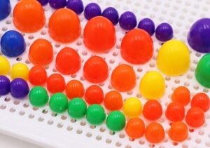 3184-3174 *Tablero d/Pijas de Diferentes Tamaños* (28x20 cm.) Tablero +170 Pijas. - Imagen 5