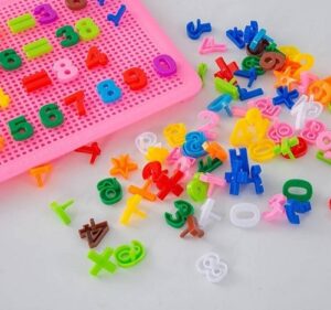 3184-3184 *Tablero d/Pijas en Forma de Números & Signos* (28x20 cm.) - Imagen 3