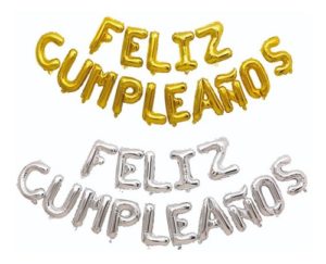 0463 *Feliz Cumpleaños Balloons* (16 Pulgadas/40 Centímetros) 15 Pcs.