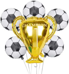 0466 *Set Balloons Champion #1* 5 Pcs. (4 Balones d/18 Pulgadas+ Copa de 28 Pulgadas). - Imagen 2