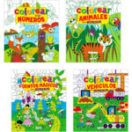 0892 *Colorear por Números* (23x26 cm.) 64 Pág. 4 Diferentes.