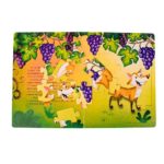 1168 *La Zorra y las Uvas Libro-Rompecabezas* (23x30 cm.) 8 Pág./4 Rompecabezas d/20 Pcs. - Imagen 4