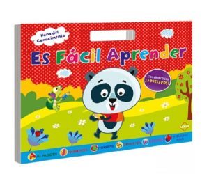 1564 *Es Fácil Aprender, Hora del Conocimiento + Stickers* (39x29 cm.) 64 Pág.