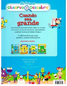 2622*Mi Primer Observa y Descubre; Cuando sea Grande* (25x30 cm.) Libro d/Cartón 16 Pág. - Imagen 2