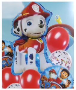 2182 *Paw Patrol Ballons Set* (9 Pcs). - Imagen 4