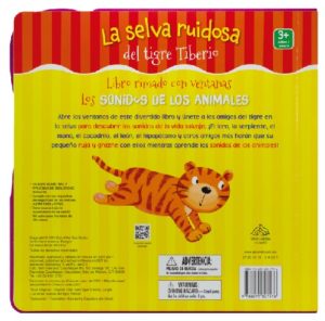 7976 *Libro d/Cartón & Foamy; Rimando c/Ventanas los Sonidos de los Animales: La Selva Ruidosa* (23x22.5 cm.) 10 Pág. - Imagen 2