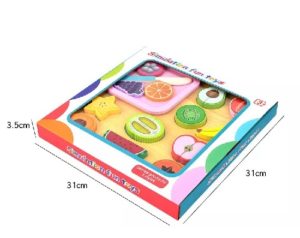 8474 *Tablero Magnético de Alimentos FRUTAS* (30x30x4 cm.) 25 Pcs. 3 Diferentes. - Imagen 2