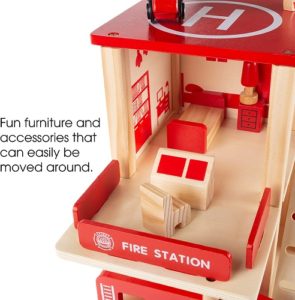 8654 *Estación de Bomberos de 3 Niveles* (27.3x33x21.59 cm.) +19 Accesorios. - Imagen 5