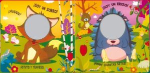 9777 *Libro d/Cartón & Espejo; Animales del Bosque* (22x22 cm.) 12 Pág. - Imagen 2