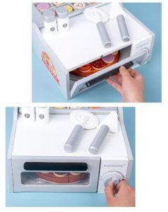 8444 *Horno de Pizza Magnética en Madera* (25.5x19.7x11.5 cm.) 30 Pcs. - Imagen 2