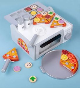 8444 *Horno de Pizza Magnética en Madera* (25.5x19.7x11.5 cm.) 30 Pcs.