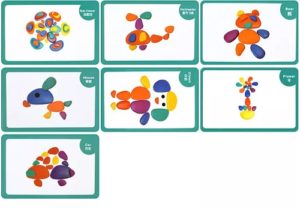 8644 *Crazy Stone/ Piedras Creativas* (21x27x6 cm.) 10 Tab.y 20 Tarjetas Dbles.+38 Piedras. - Imagen 11